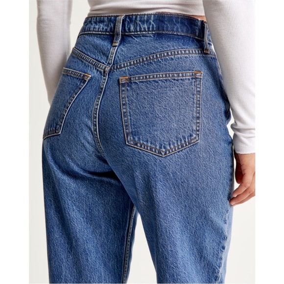 GAP Classic Blue Denim Barrel Leg Jeans - Picture 6 of 14